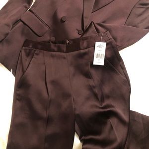 Tahari Arthur’s Levine 2 piece Wine Pants Suits